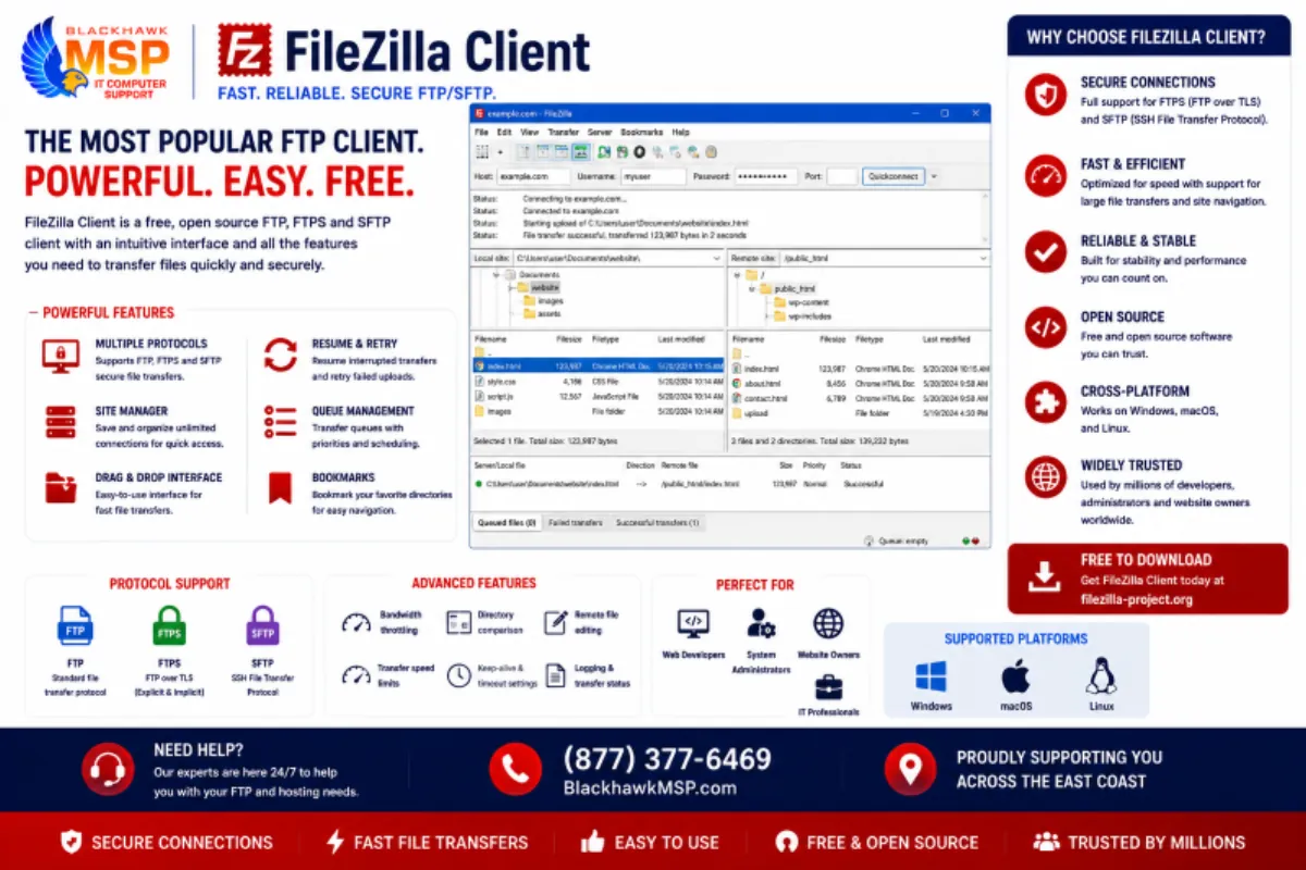 How to Download Files and Directories to Your Computer via FileZilla