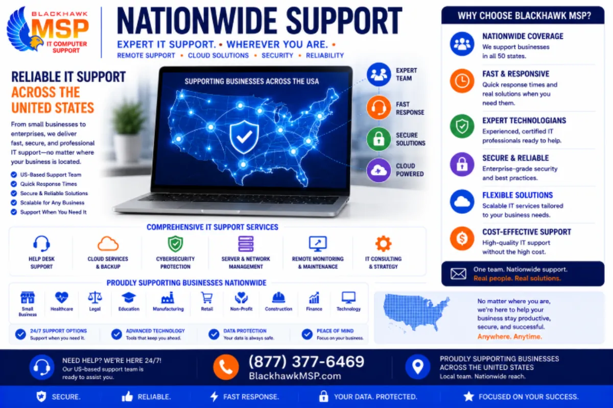 Remote Computer Repair Irvine CA | $60/hr | Blackhawk MSP