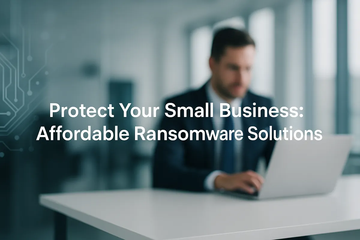 Protect Your Small Business: Affordable Ransomware Solutions