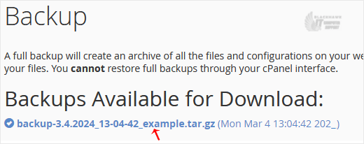 How to Generate and Download a Full Backup of Your cPanel Account