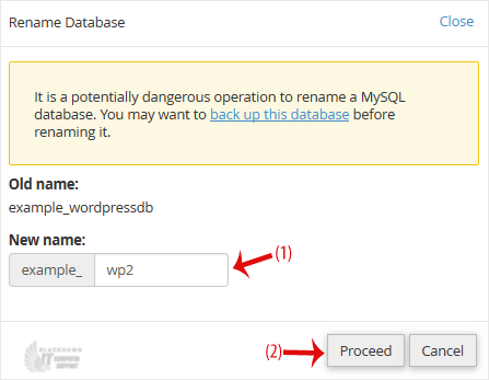 How to Rename a Database in cPanel