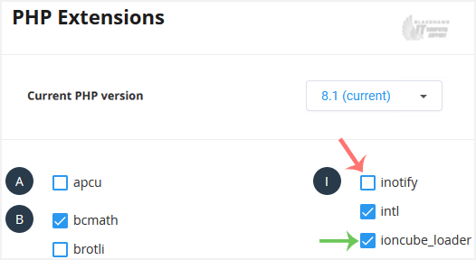 How to Enable or Disable PHP Extensions Using the CloudLinux Selector in DirectAdmin