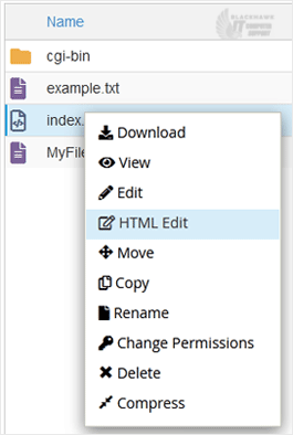 How to Edit a File in the cPanel File Manager