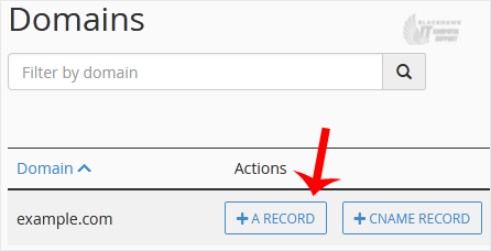 How to Add "A Record" in cPanel