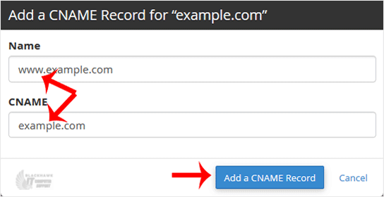 How to Add a CNAME Record in cPanel