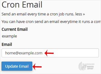 How to Update a Cronjob Email Address in cPanel