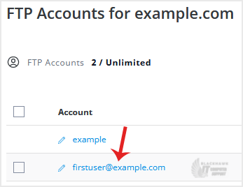 How to Change an FTP Account Password in DirectAdmin