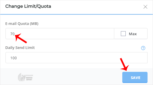 How to Change the Email Account Disk's Quota in DirectAdmin