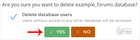How to Delete a Database in DirectAdmin