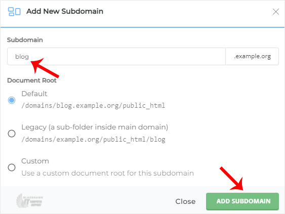 How to Add a Subdomain in DirectAdmin