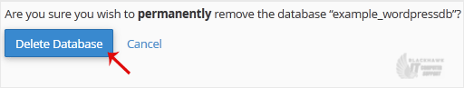 How to Delete a Database in cPanel