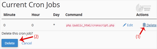 How to Edit or Delete a Cronjob in cPanel