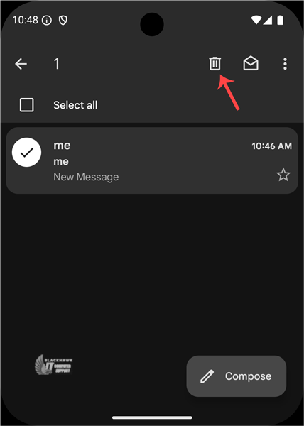 How to Delete cPanel Emails in Android