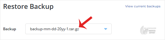 How to Restore a Backup you Generated Earlier in DirectAdmin