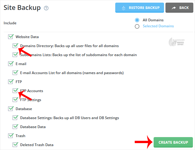 How to Generate and Download a Full Backup of Your Account in DirectAdmin