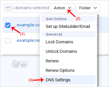 How to Update the DNS Nameservers at DynaDot