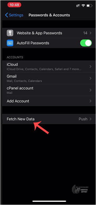 How to Automatically Sync or Fetch a cPanel email on Apple/iOS