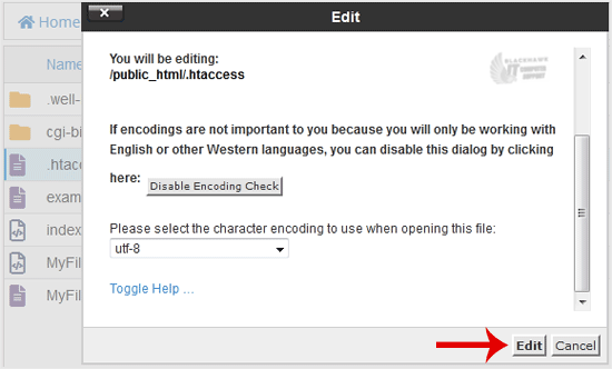 How to Edit (Dot)htaccess File in the cPanel File Manager