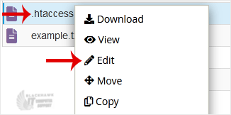 How to Edit (Dot)htaccess File in the cPanel File Manager