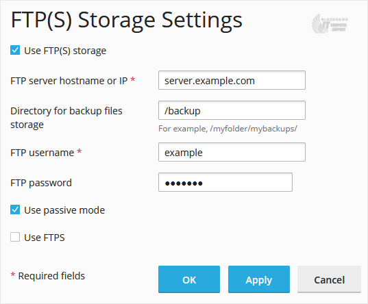 How to Configure an FTP Backup in Plesk