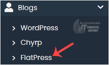 How to Install FlatPress via Softaculous in SiteWorx