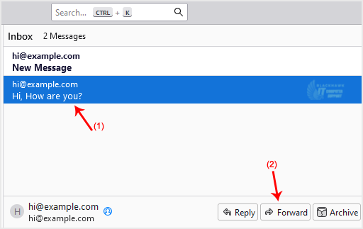 How to Forward an Email in Thunderbird