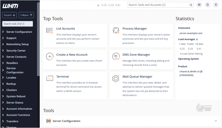How to Access the Web Host Manager or WHM