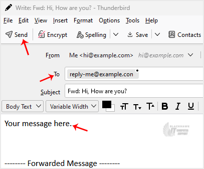 How to Forward an Email in Thunderbird