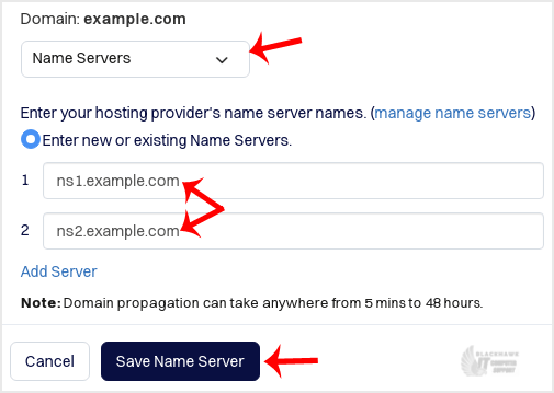 How to Update the DNS Nameservers at DynaDot