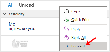 How to Forward Email in Outlook 2021