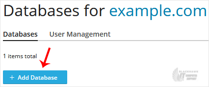 How to Create a Database in Plesk