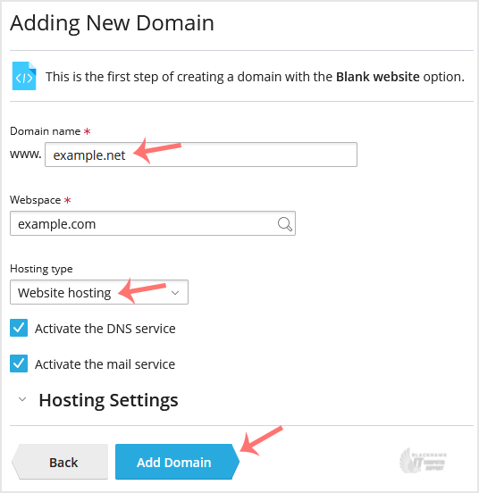 How to Add a New Domain in Plesk
