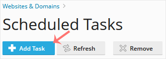 How to Create Scheduled Tasks in Plesk