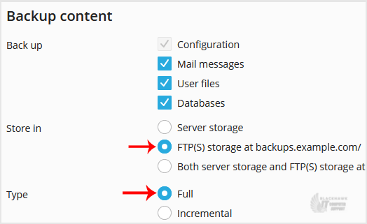 How to Generate a Full Backup in Plesk