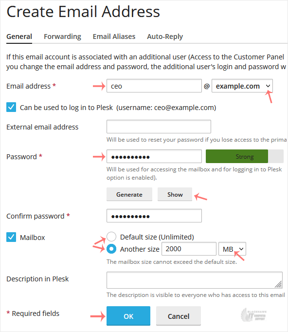 How to Create an Email Account in Plesk