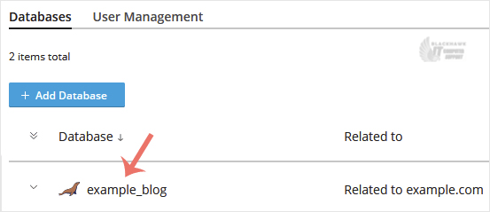 How to Download a Dump of a Database in Plesk