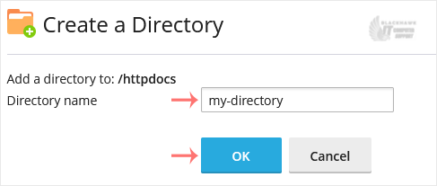 How to Create a Directory or Files in Plesk File Manager