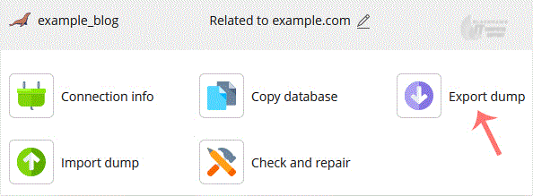 How to Download a Dump of a Database in Plesk