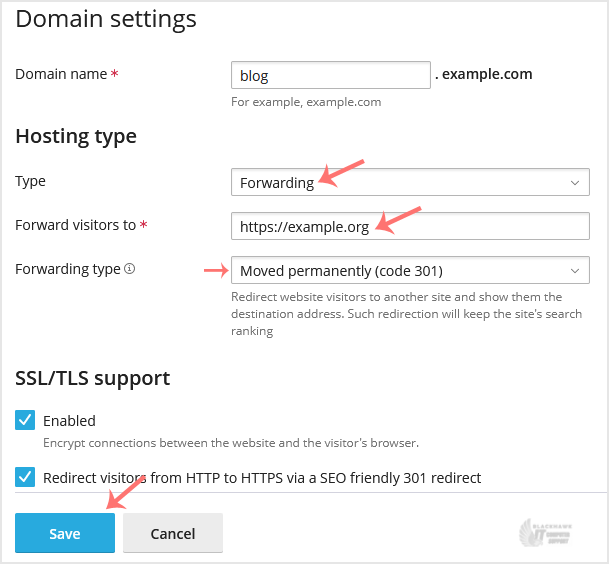 How to Redirect a Subdomain to an External URL in Plesk