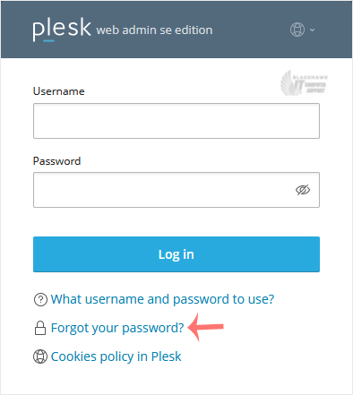 How to Reset a Plesk's Account Password