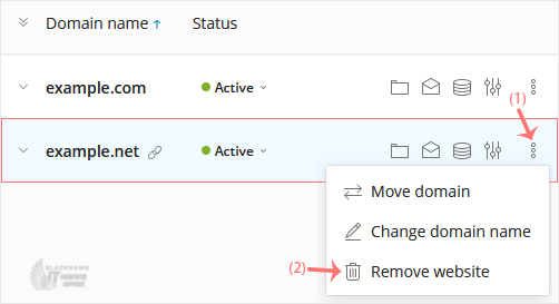 How to Remove a Domain in Plesk