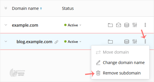 How to Remove a Subdomain in Plesk