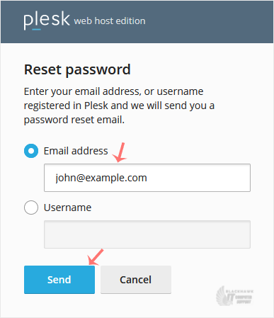 How to Reset a Plesk's Account Password