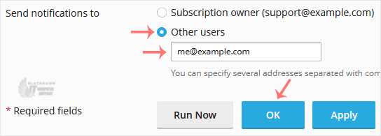How to Update the Email Address of a Scheduled Task in Plesk