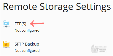 How to Configure an FTP Backup in Plesk