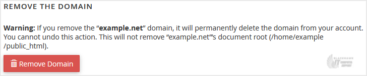 How to Remove Parked Domains/Aliases in cPanel