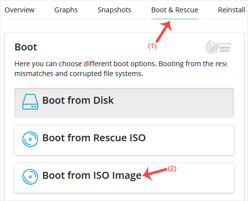 How to Install an OS from ISO in SolusVM 2