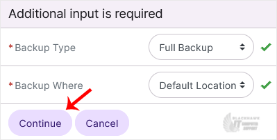 How to Generate a Full Backup in SiteWorx