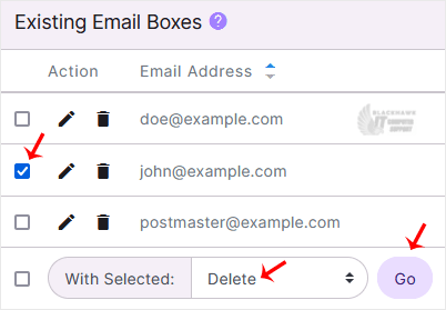 How to Remove an Email Account in SiteWorx