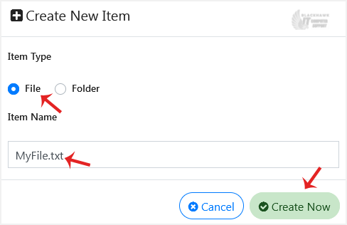 How to Create a Directory or Files in the SiteWorx File Manager